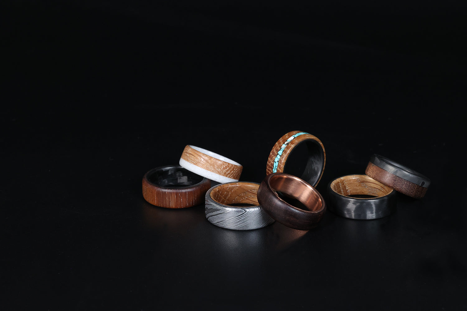 Men's Wooden Wedding Rings and Bands