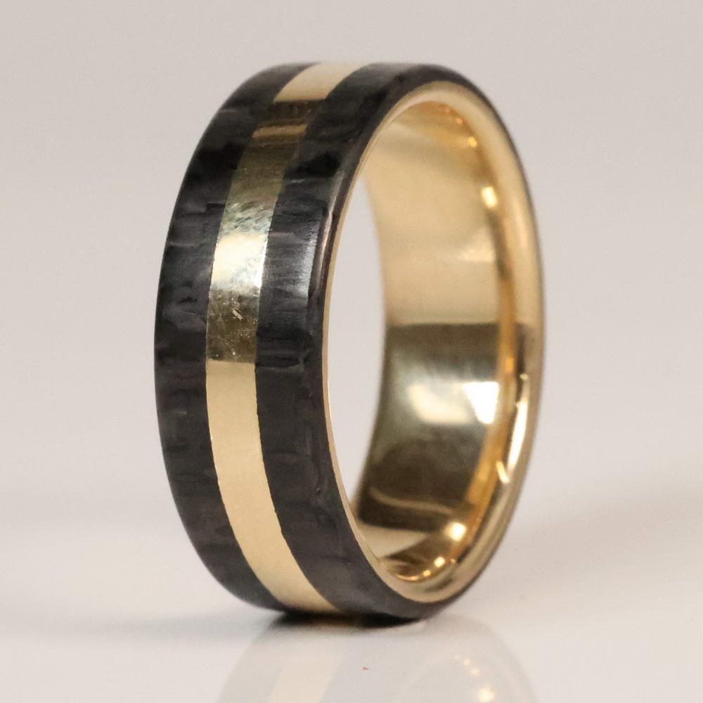 Non Conductive Wedding Ring Made from Fiber Glass | Element Ring Co. 9.5 / 8mm