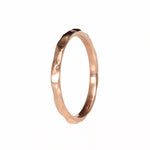 Stackable Hammered Rose Gold Ring
