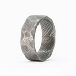 Hammered Damascus Men's Ring