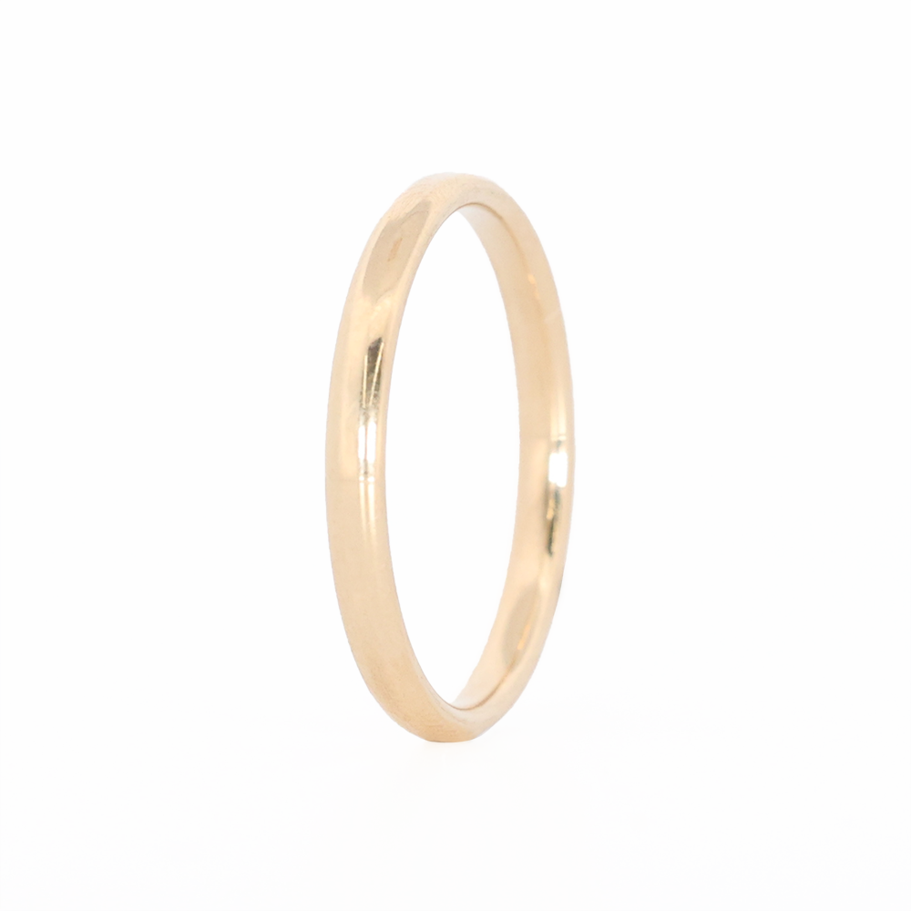 yellow gold stackable ring