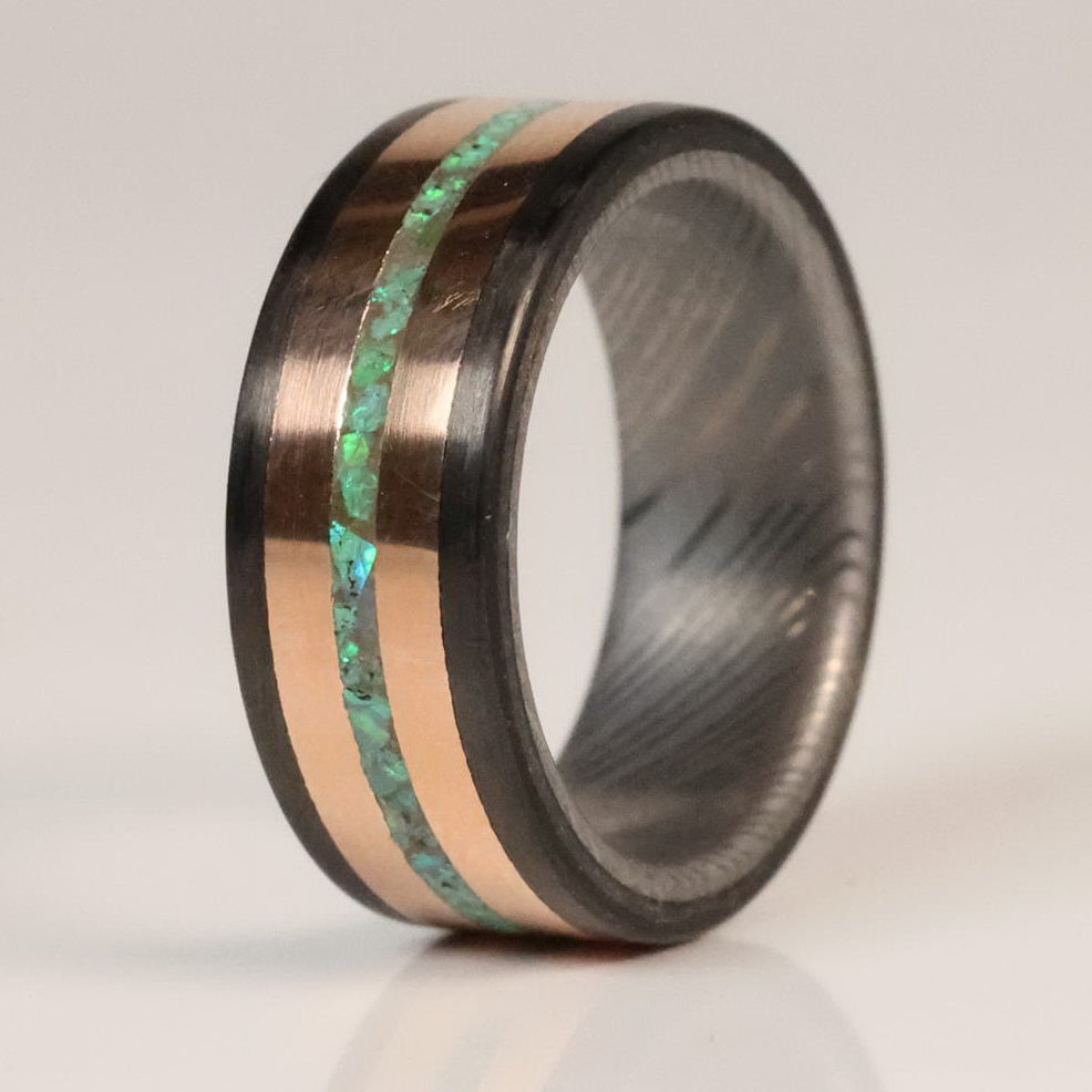 Elemenmt Rong Men's Gold Glow Wedding Ring | The Honorable | Element Ring Co