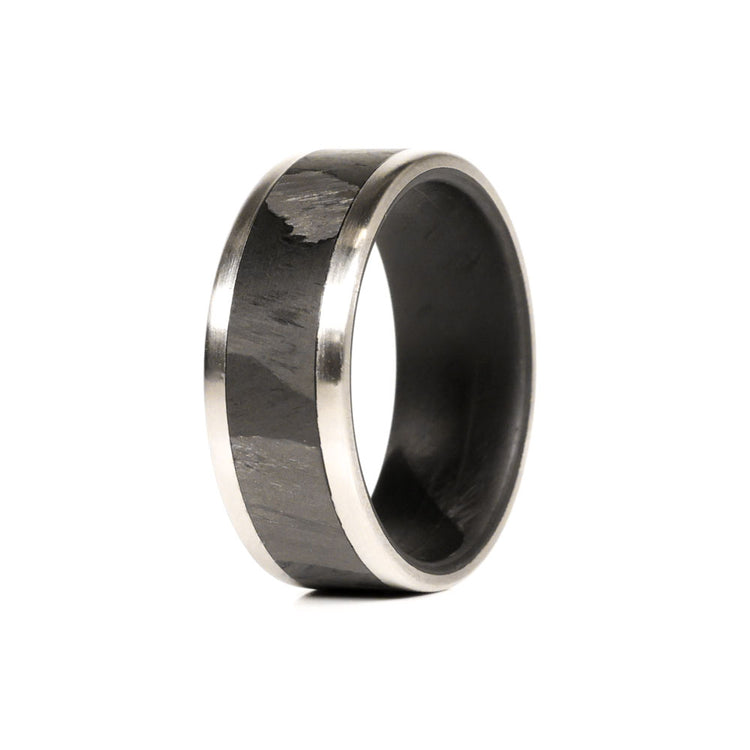 Titanium and Carbon Fiber Ring | Element Ring Co