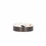 Terrazzo Men's Ring with Carbon Fiber Laying Flat