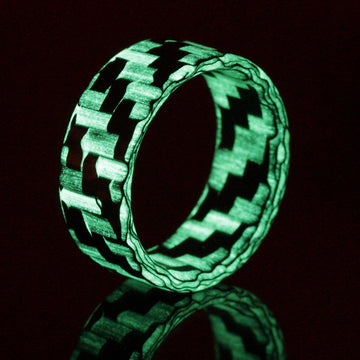 Carbon Fiber Glow Ring Glowing