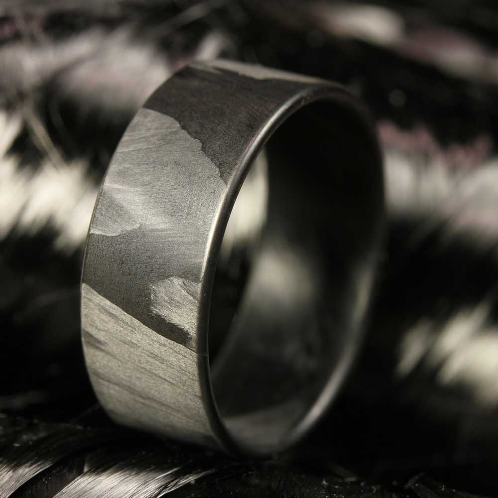 Carbon Ring Surrounded By Raw Carbon Fibers