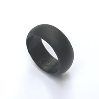 nonconductive silicone men's ring in black