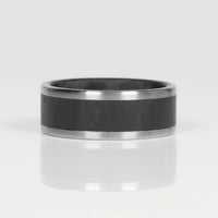 Titanium and Carbon Fiber Ring Laying Flat