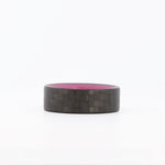 Purple Glow In The Dark Ring with Carbon Fiber laying flat