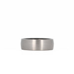 Men's Tungsten Carbide Ring with Forged Carbon Fiber Interior Laying Flat