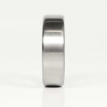 Titanium Men's Wedding Band with Carbon Fiber Interior Front View