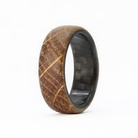 whiskey barrel ring with carbon fiber sleeve