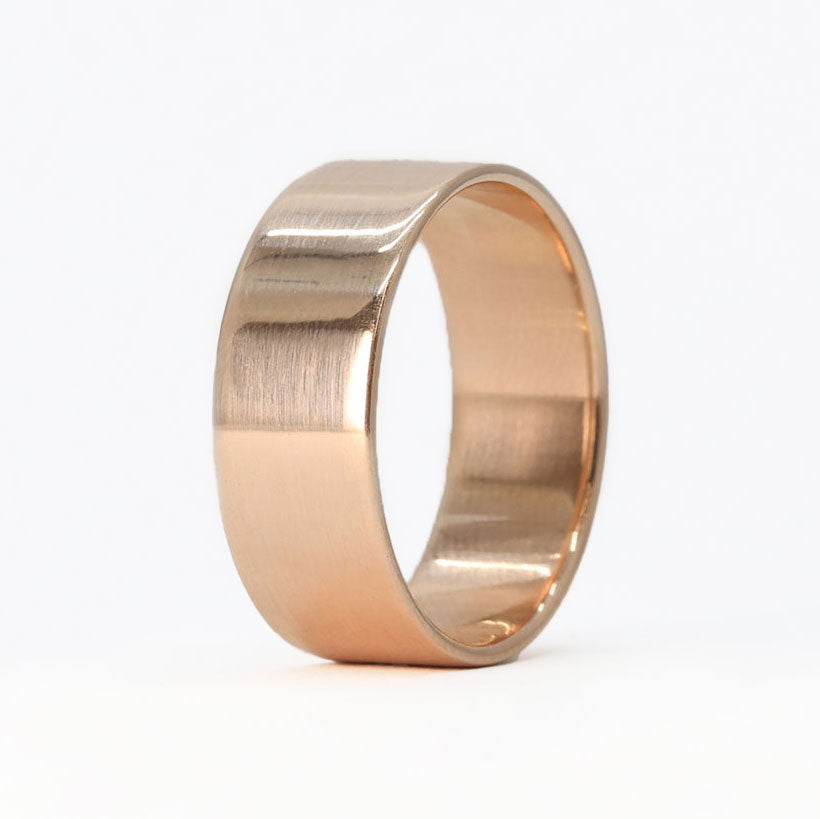 Men's Rose Gold Wedding Ring