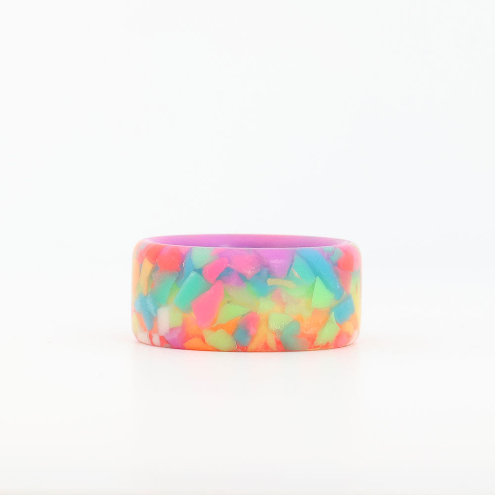 Rainbow Glow Ring Laying Flat