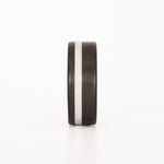 thin white line ring front view