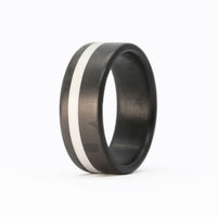 thin white line ring