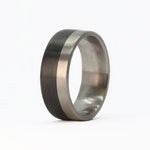Men's Titanium Band with Carbon Fiber
