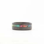 Glow Wedding Ring Laying Flat