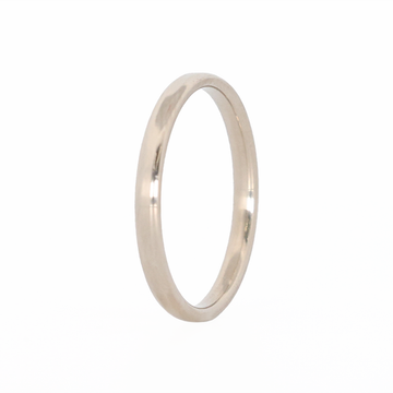 white gold stackable ring