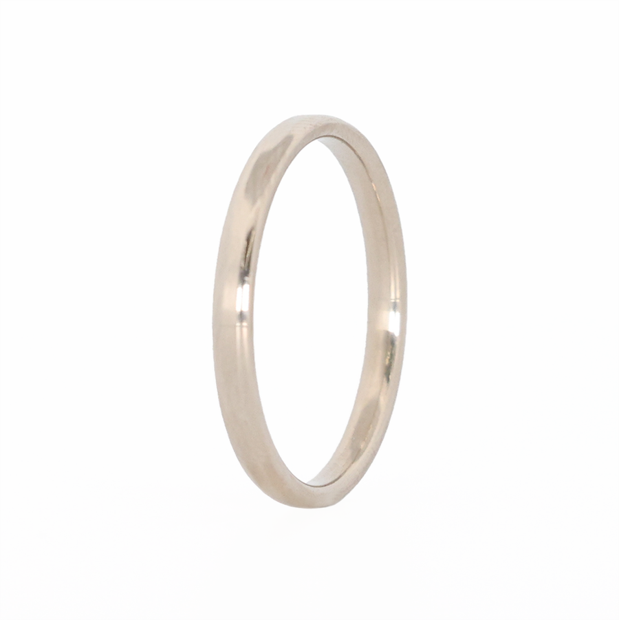 white gold stackable ring