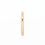 yellow gold stackable ring front view
