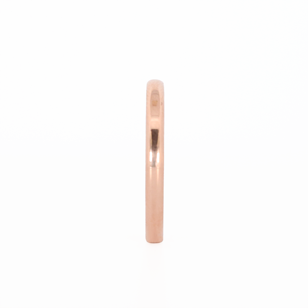 Rose Gold Stackable Ring Front View