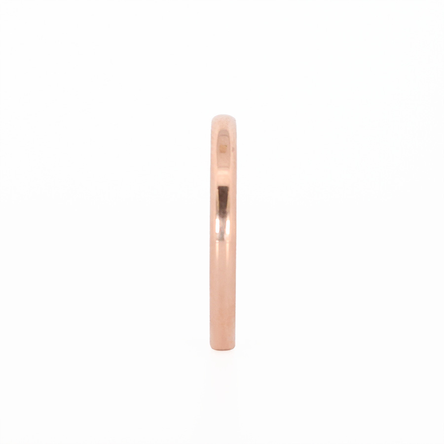 Rose Gold Stackable Ring Front View