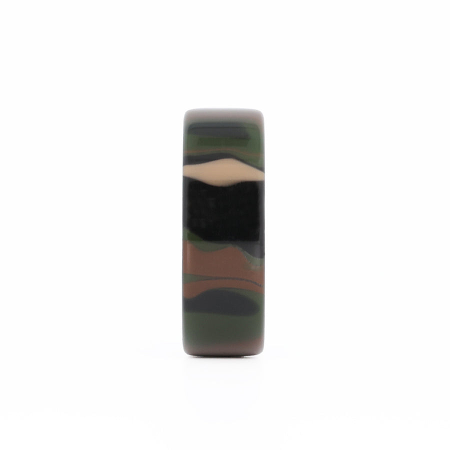 camo ring with carbon fiber sleeve front view
