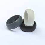 nonconductive silicone men's ring in multiple colors