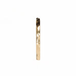 Stackable Hammered Gold Ring Front View