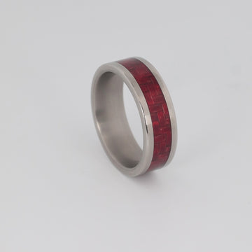 Red Carbon Fiber Ring with Titanium Turntable Video